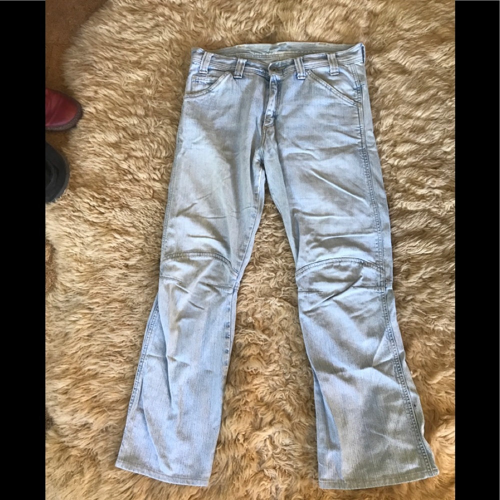 Mens G-Star Moto Cotton Denim Jeans